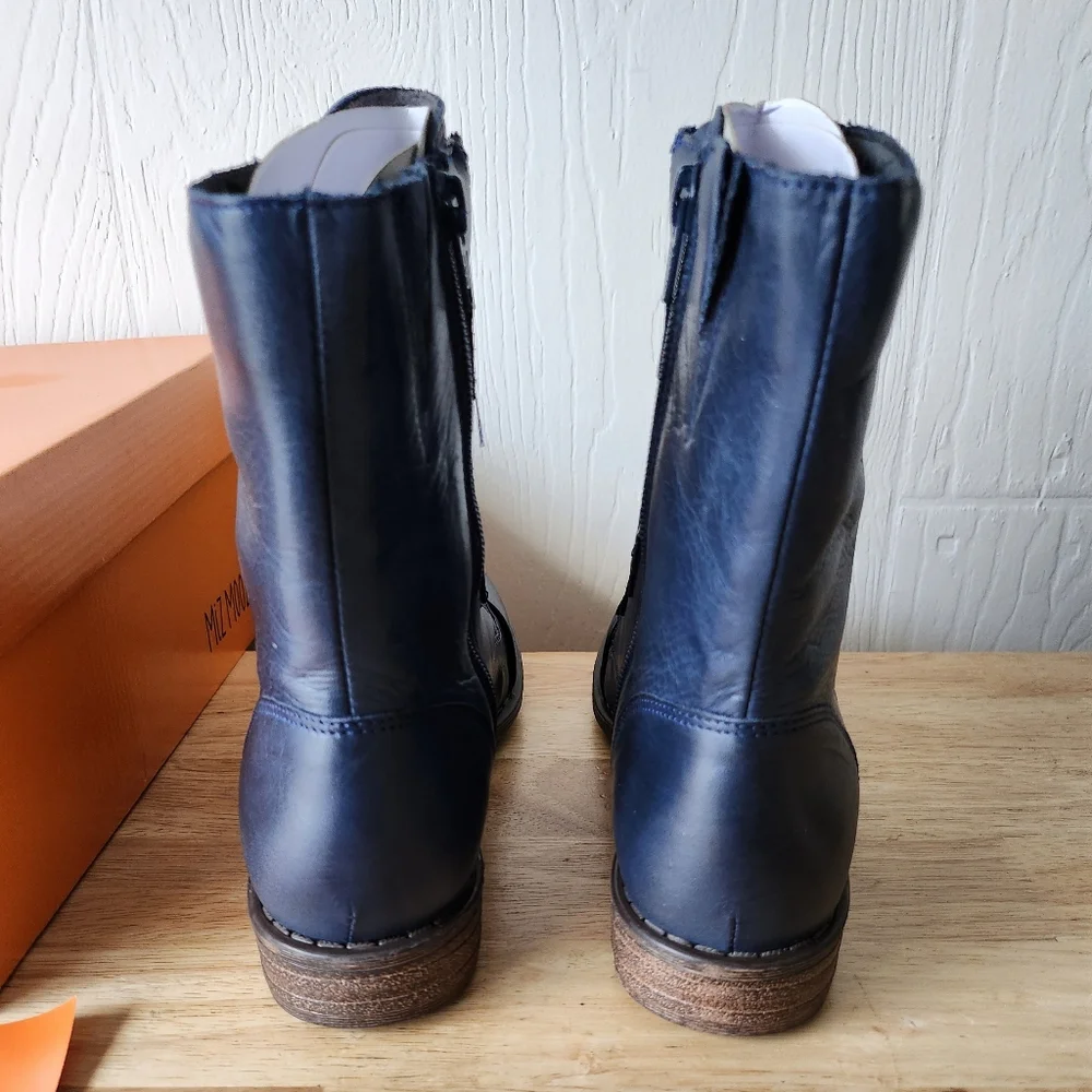 Miz Mooz Navy Limelight Boots - Size 8M - Picture 5 of 12